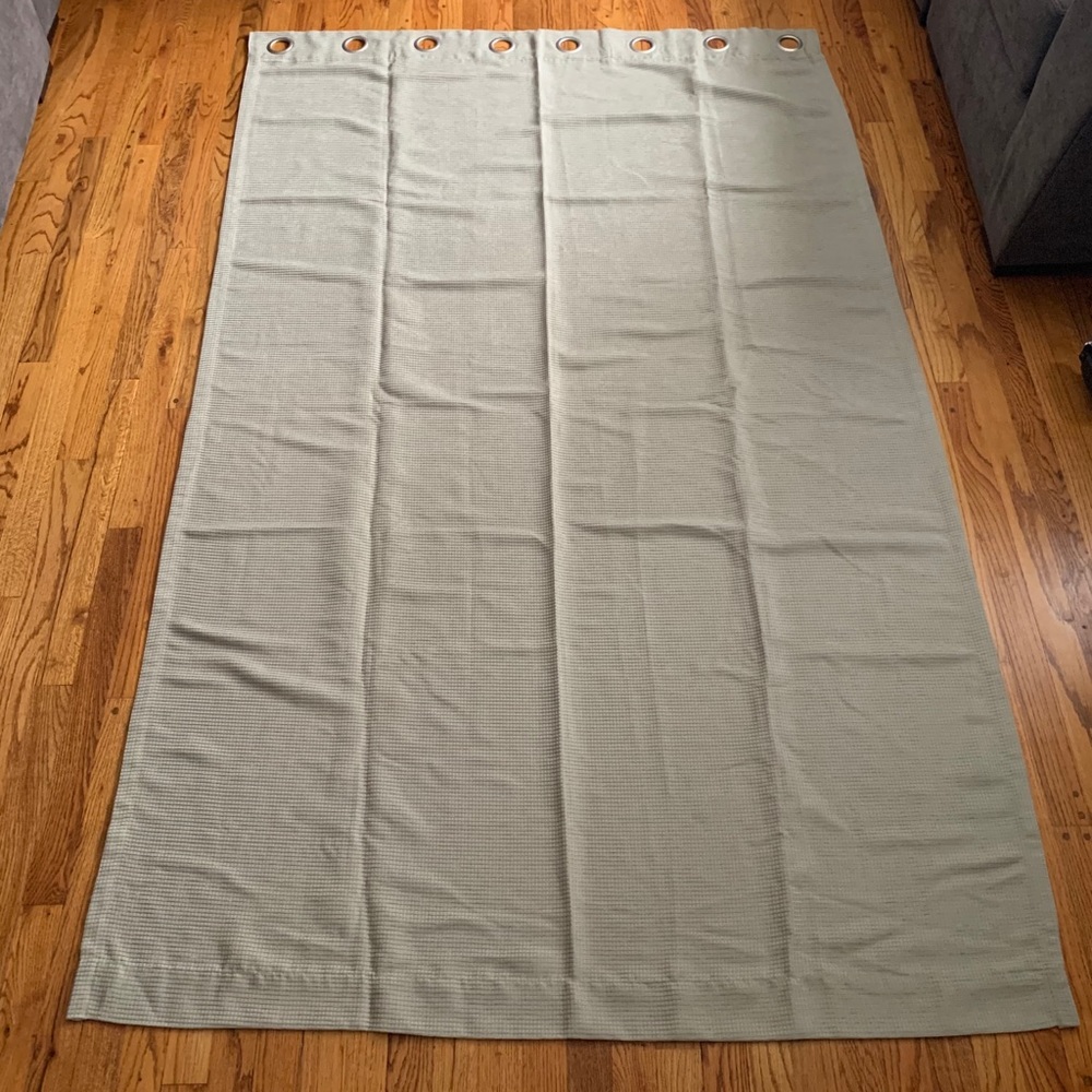 Green textured curtains set of 4